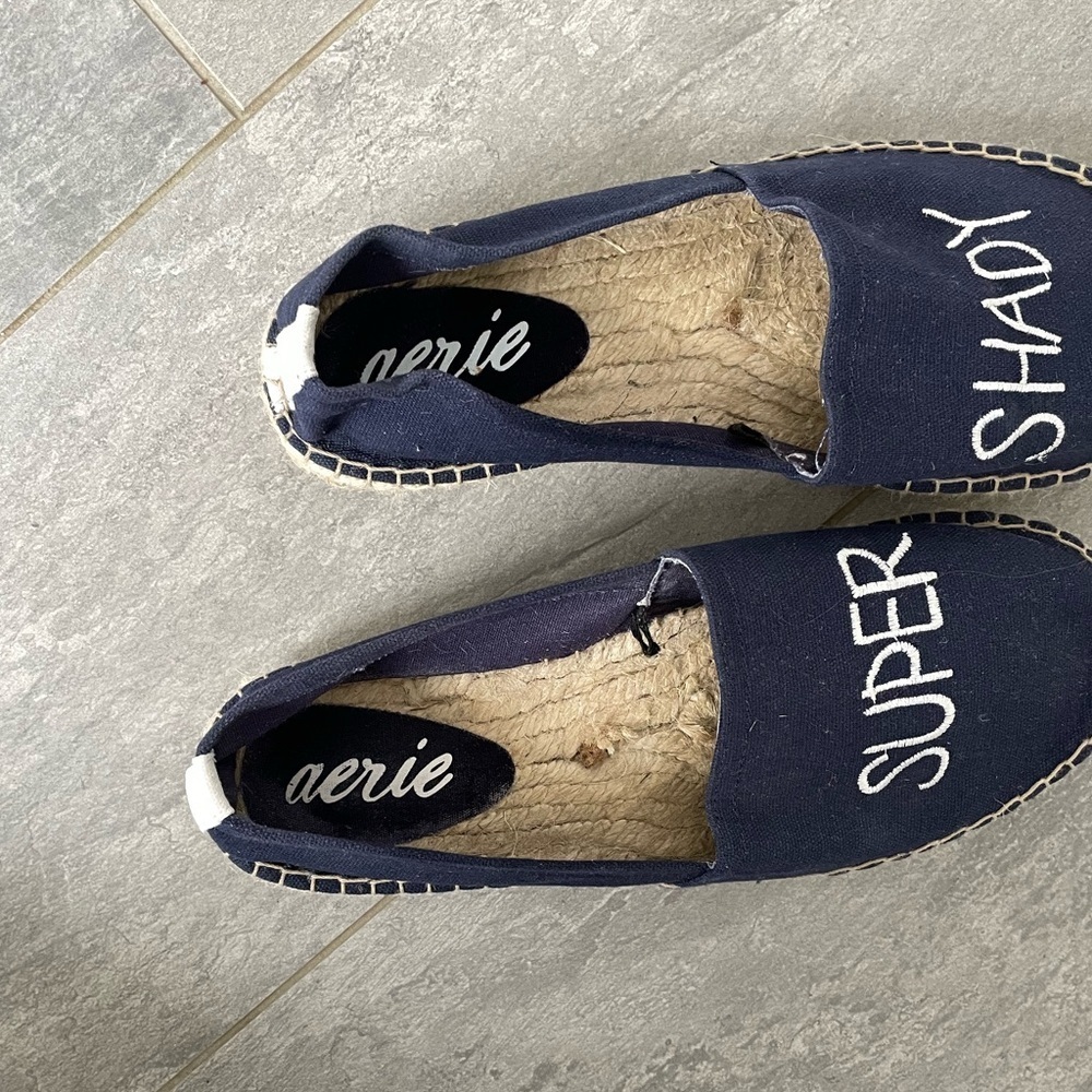 💥HOST PICK💥 Aerie “Super Shady” Platform Espadrille size 8 - Picture 2 of 4